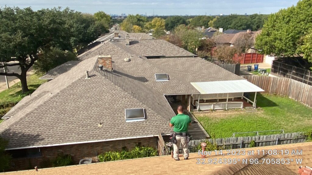 Roof inspection in Dallas Texas