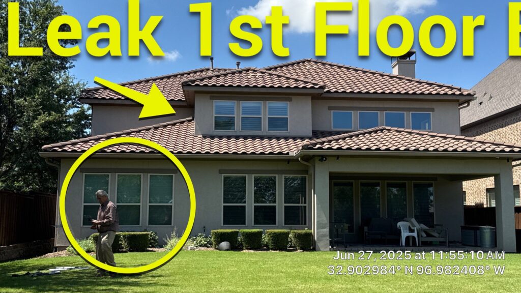 Tile roof leak inspection and repair work in Las Colinas, Irving TX