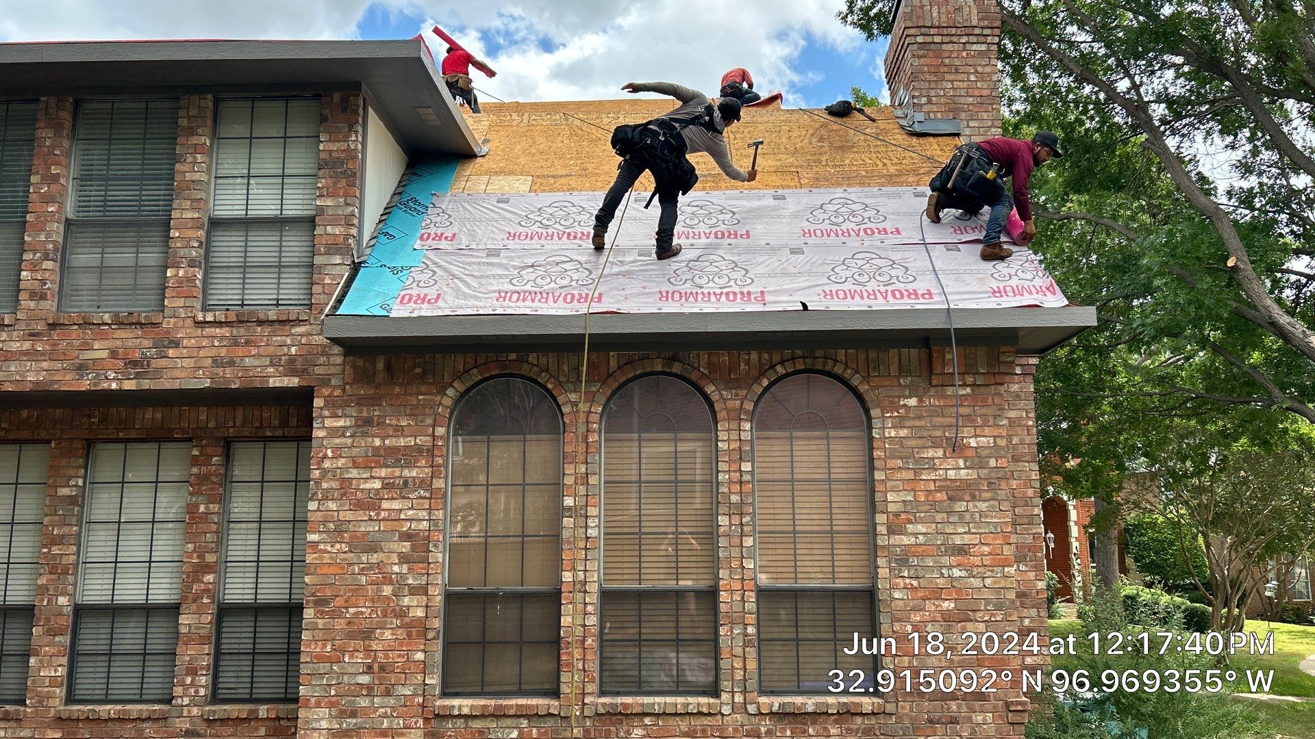 Roof repair project completed by New Life Restoration & Construction in Euless, TX