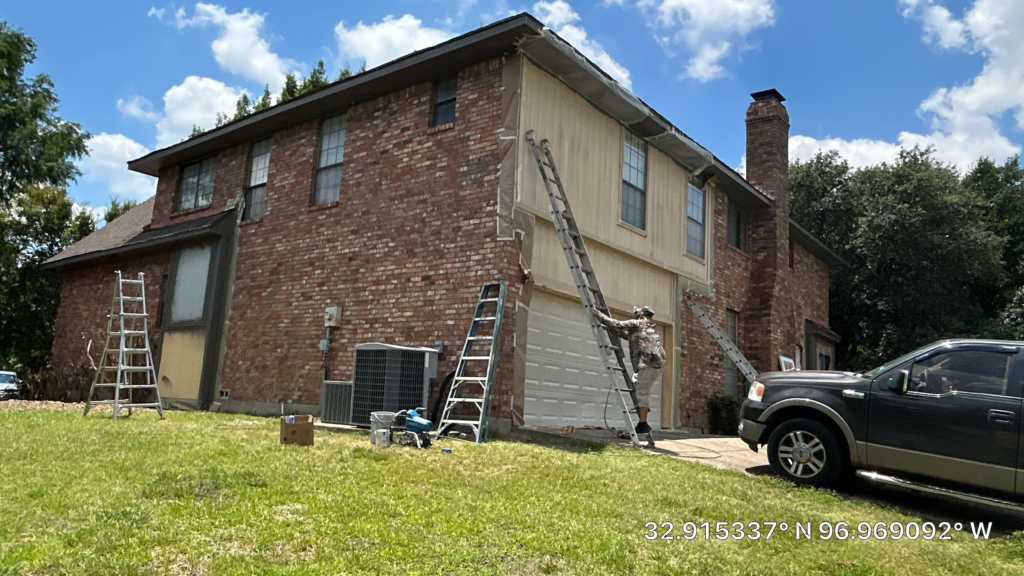 Residential roof inspection in Bedford Texas