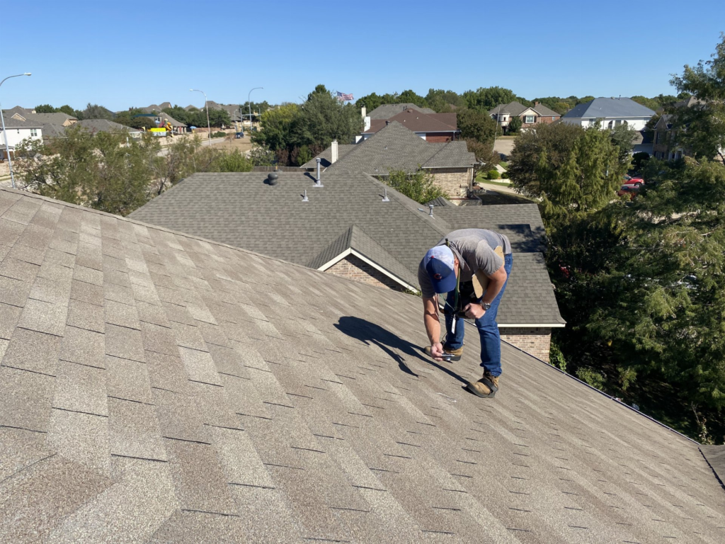 Roof replacement service visual for Colleyville homeowners
