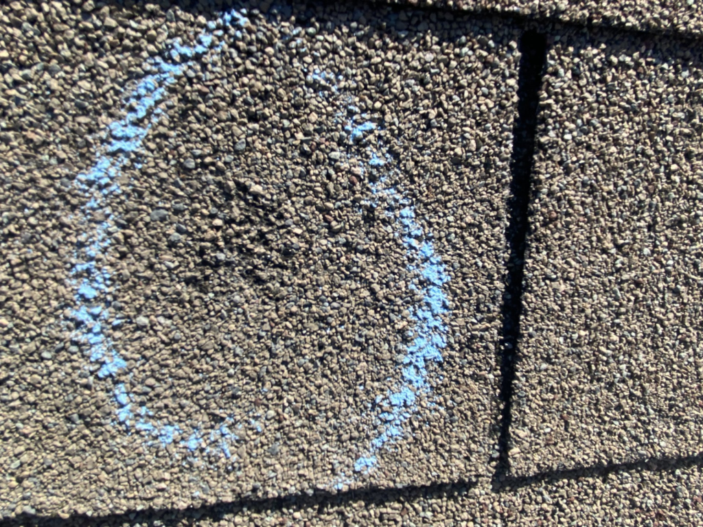 Hail damage documentation visual for Colleyville storm repair services